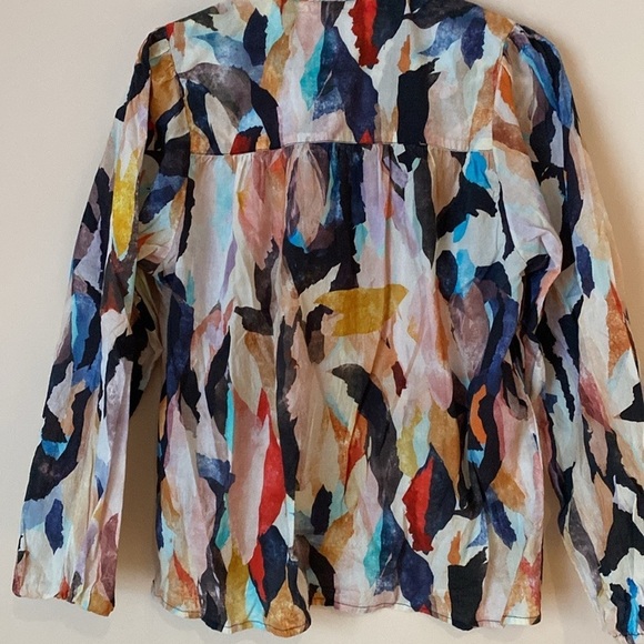 Maria Cher Violet multicolor cotton blouse - Picture 5 of 7